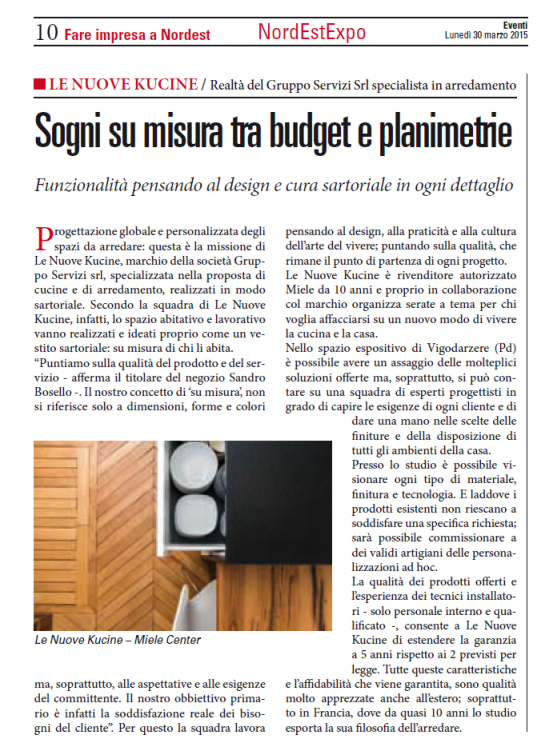 Le Nuove Kucine @ Il Sole 24 Ore