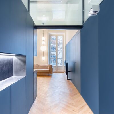 boiserie blu